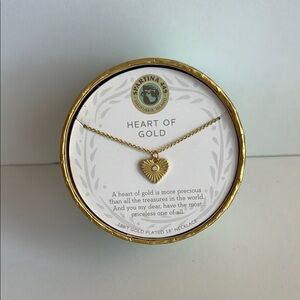 Spartina 449 Gold Heart Pendant Necklace
